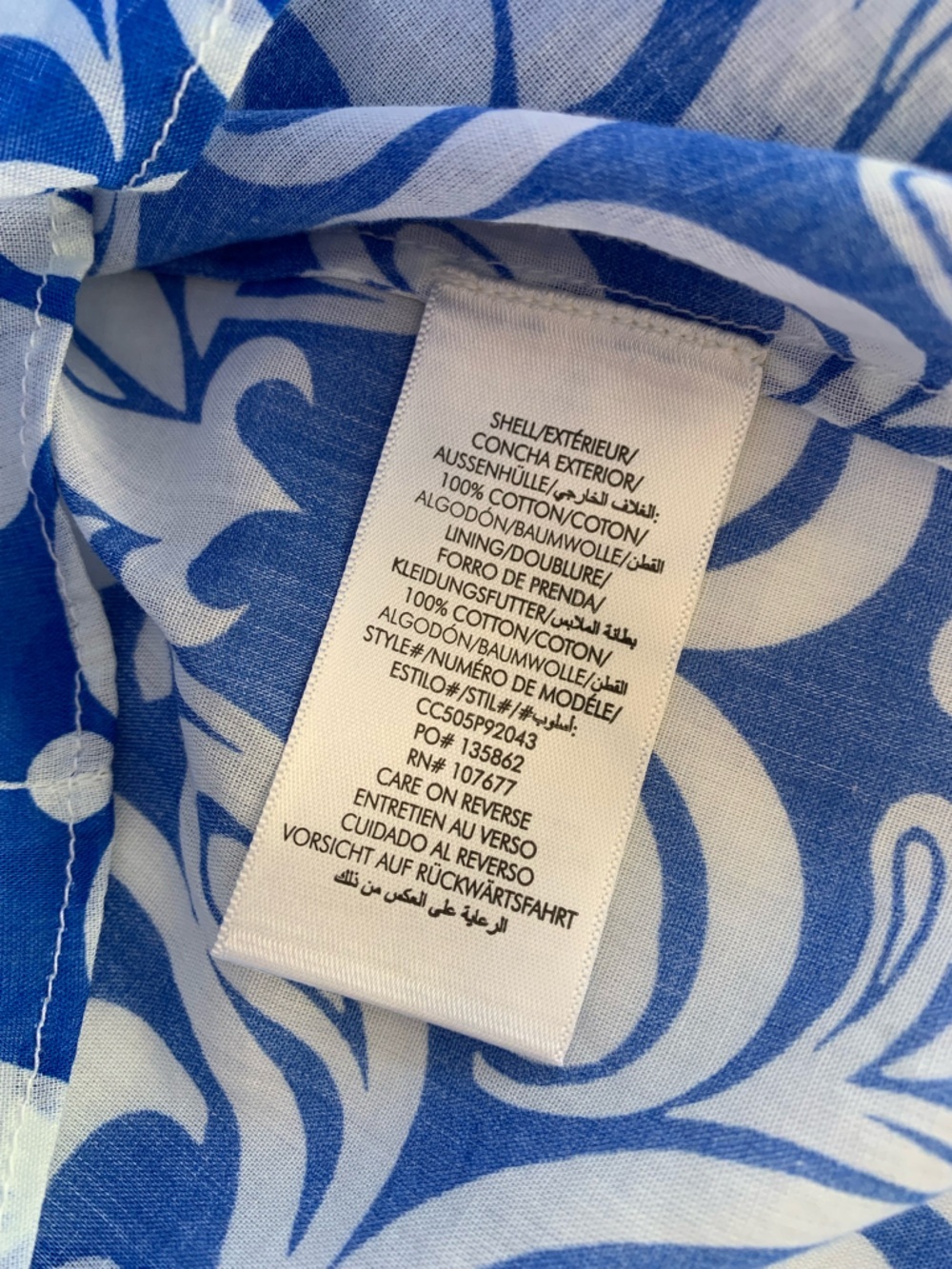 NWT Alice + Olivia April Cotton Puff Button Down Up Top Soirée True Blue White - Picture 9 of 11